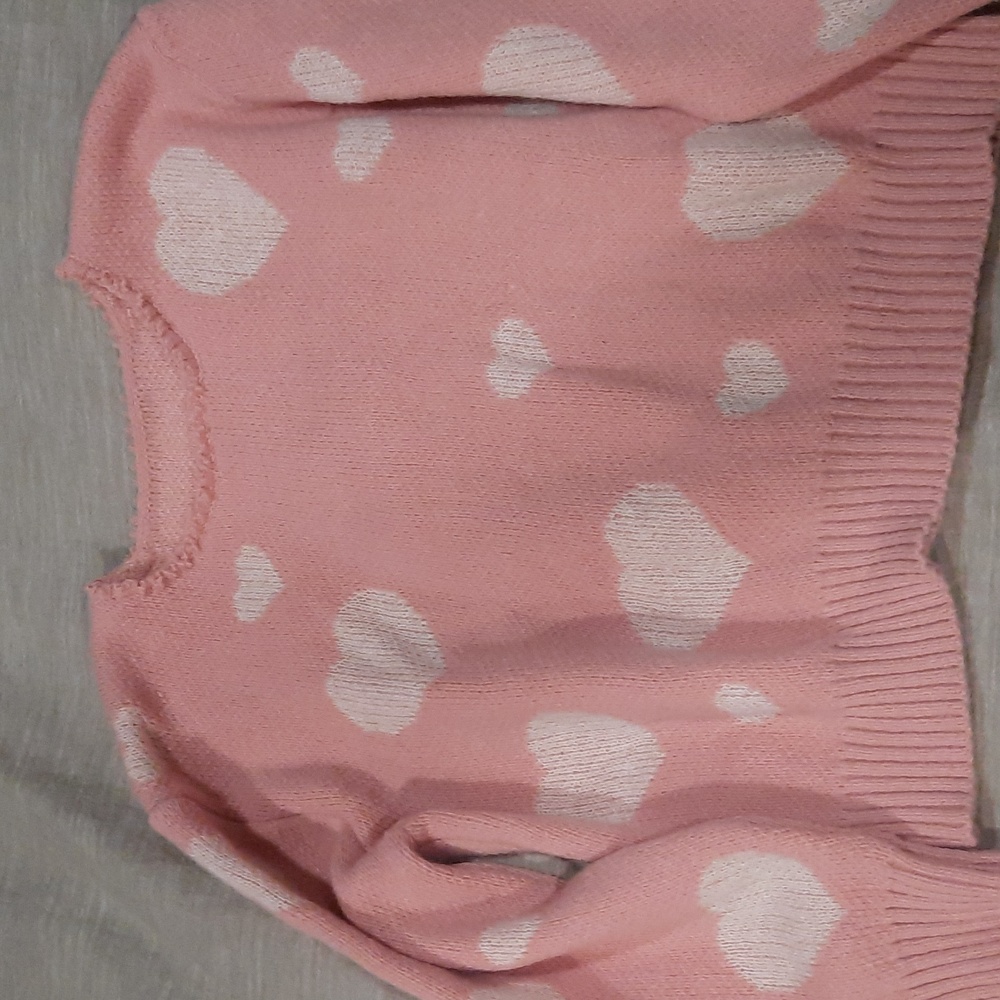 Sweater with hearts